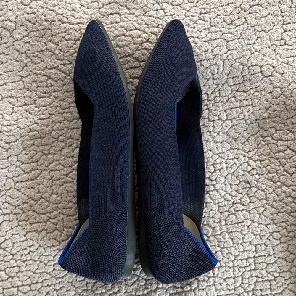 Rothy's The Point Women's Navy and Blue Flats - Picture 7 of 8